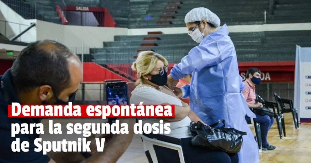 Desde el lunes los sanjuaninos podrá colocarse la segunda dosis de Sputnik V sin turno