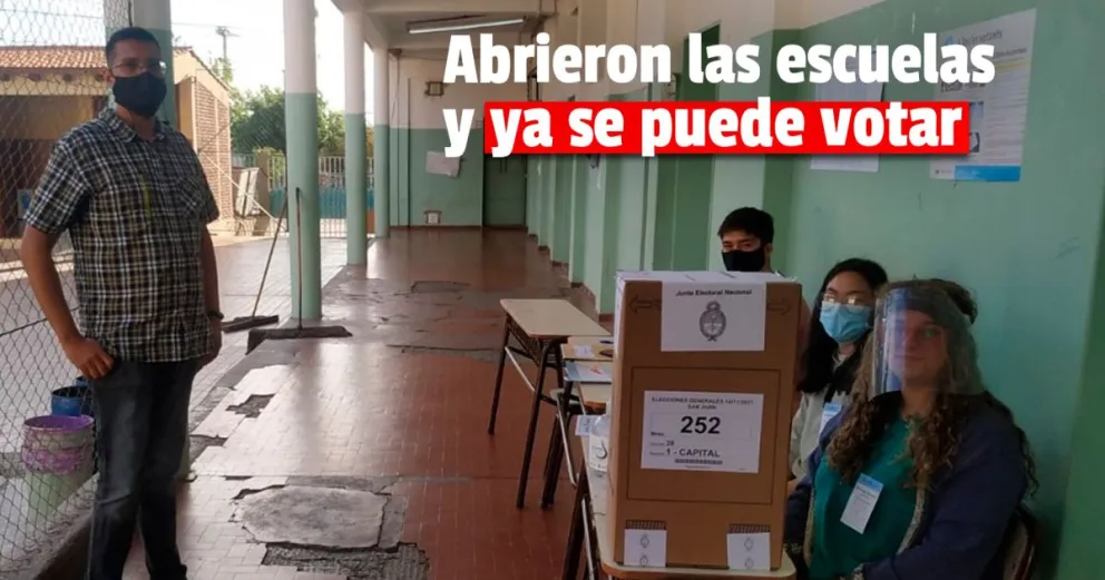 Se abrieron los comicios y los sanjuaninos ya pueden ir a votar