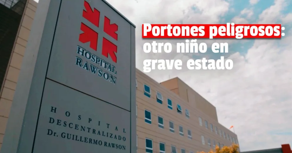 Otra vez un menor internado tras caérsele un portón encima