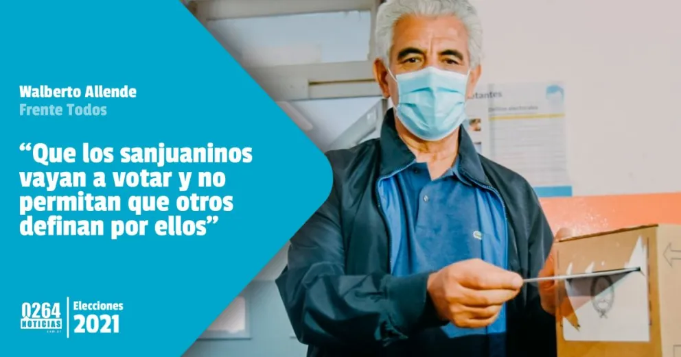 Walberto Allende: “Que los sanjuaninos vayan a votar y no permitan que otros definan por ellos”