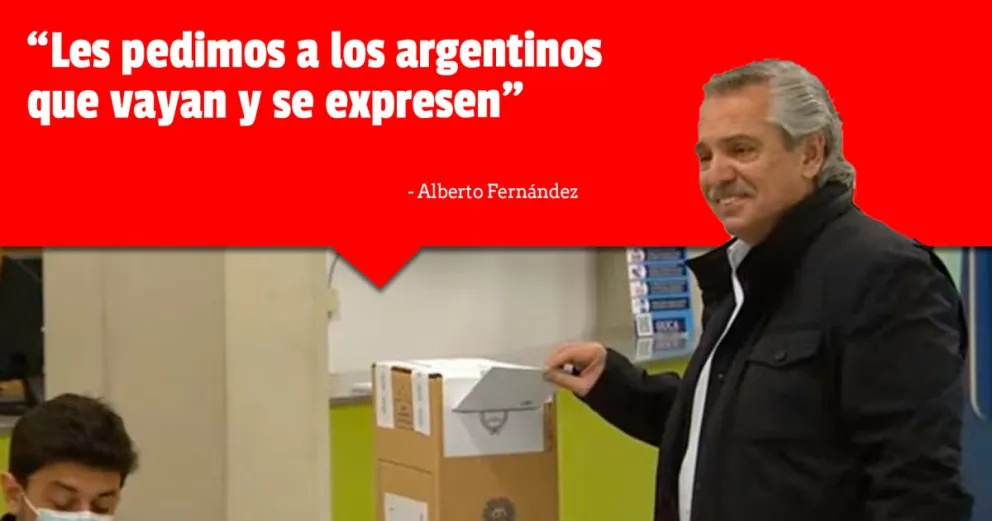 Alberto Fernández votó en la UCA de Puerto Madero