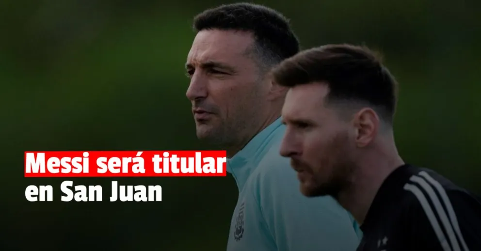 Lionel Scaloni confirmó que Messi será titular ante Brasil en San Juan