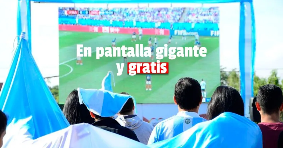 Si te quedaste sin entrada, podés disfrutar del partido Argentina vs. Brasil en pantalla gigante