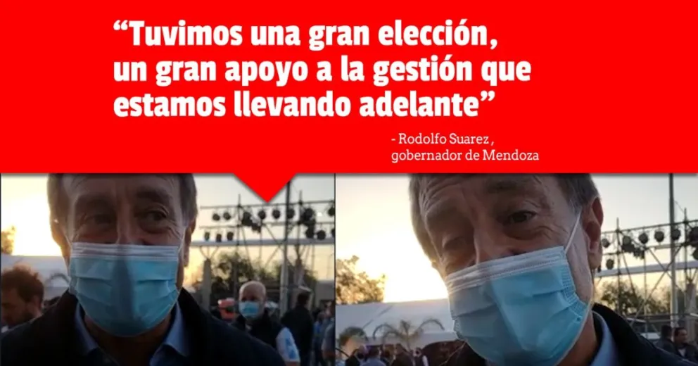 El gobernador de Mendoza llegó a San Juan e hizo un balance de las elecciones en su provincia