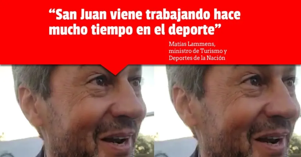 Matías Lammens valoró el trabajo deportivo realizado en San Juan
