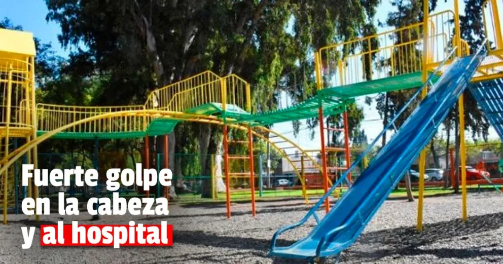 Un nene de 5 años cayó de los juegos del Parque y está internado