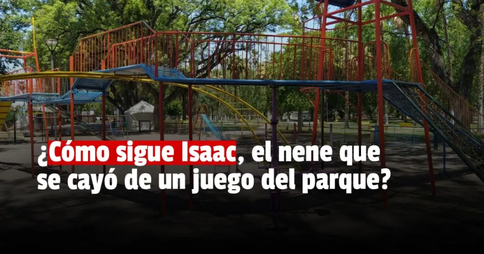 El nene que se cayó de un juego del parque evoluciona favorablemente