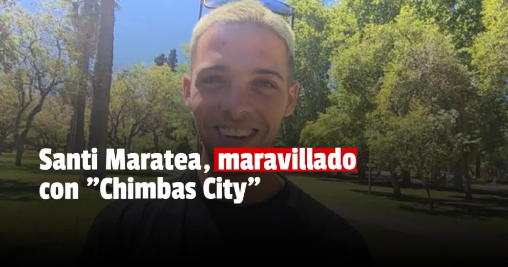 Santi Maratea, encantado con el parque y "Chimbas City" 