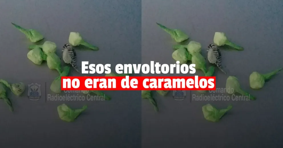 Iban en un remis y les encontraron 12 bolsitas de cocaína