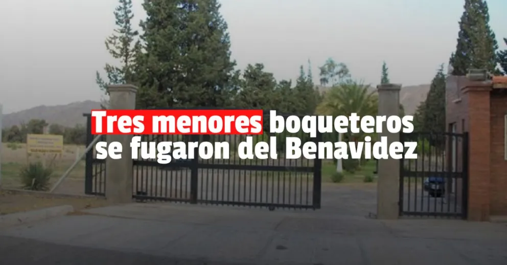Tres menores se fugaron del Nazario Benavidez: uno fue recapturado 