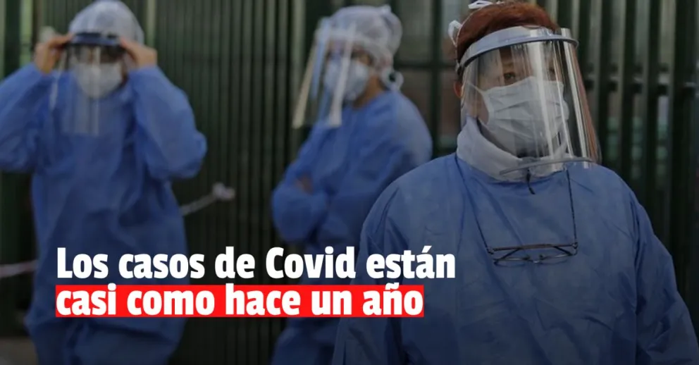 Con más del 83% de la población vacunada, los casos de Covid están casi al mismo nivel que en diciembre de 2020