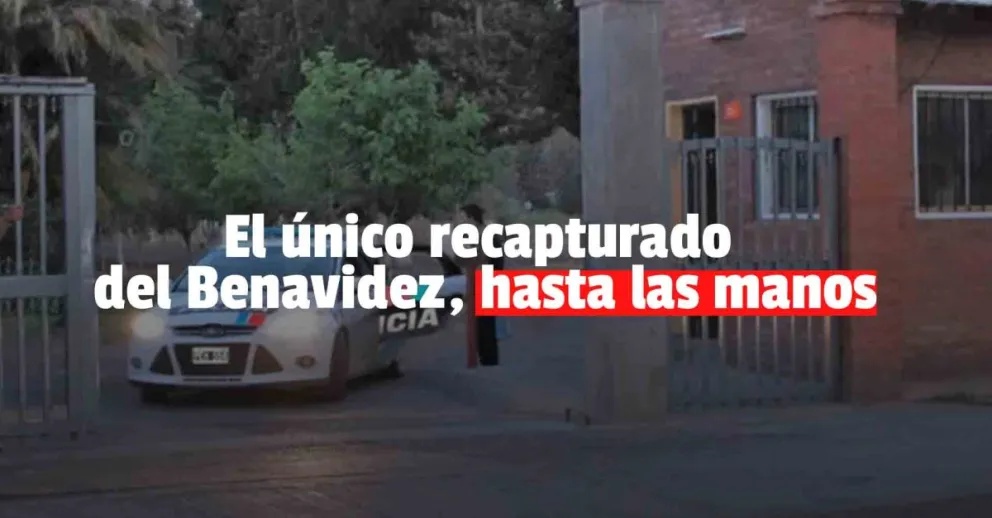 Reconocieron a uno de los fugados del Benavidez como el violador del Parque