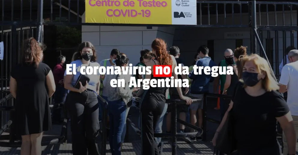 Argentina: siguen en alza los contagios de coronavirus