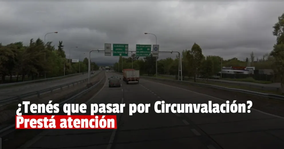 Por tareas de bacheo cortarán un tramo de la Circunvalación