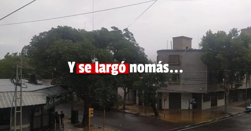 Tímidamente comenzó a llover en el gran San Juan