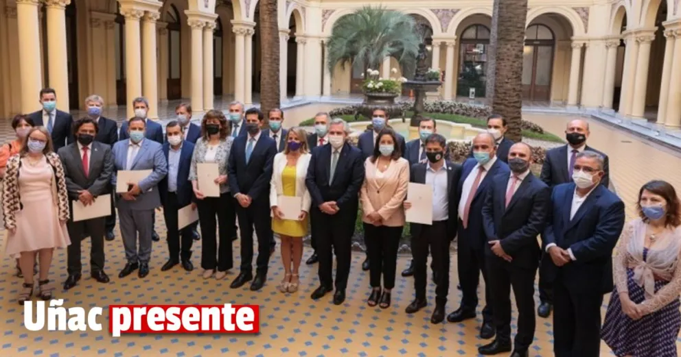 Sergio Uñac participó en la firma de un nuevo Consenso Fiscal para 2022