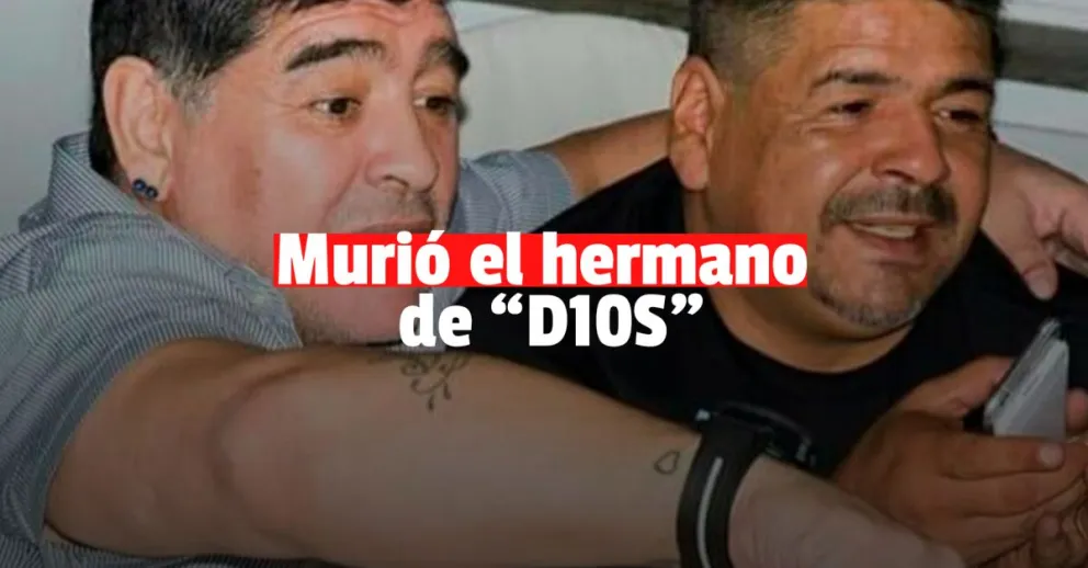 Murió Hugo Maradona, el hermano menor de Diego 