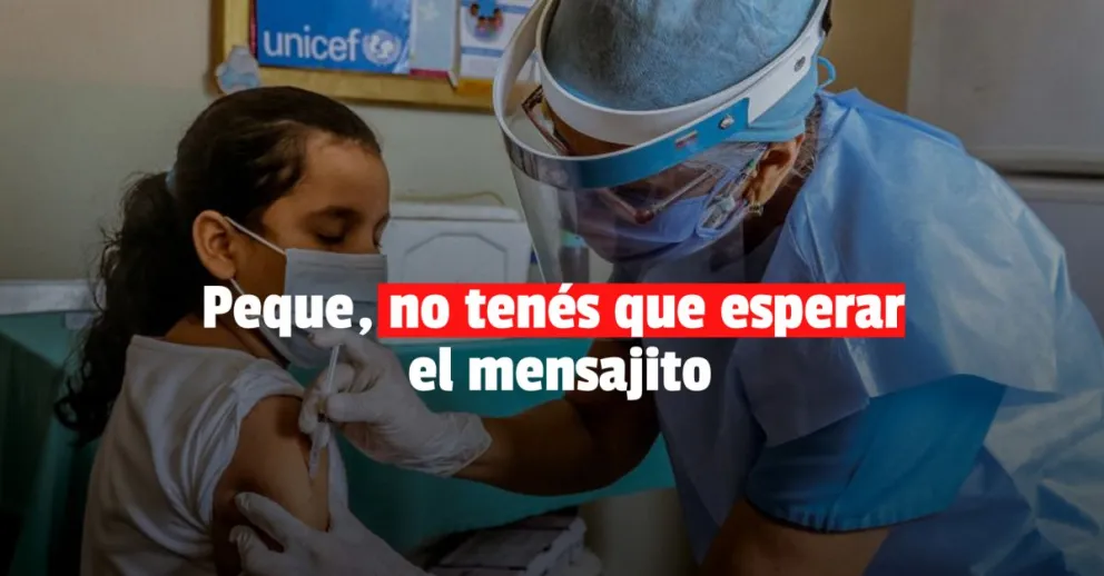 Niños de 3 a 11 años ya pueden vacunarse sin turno previo