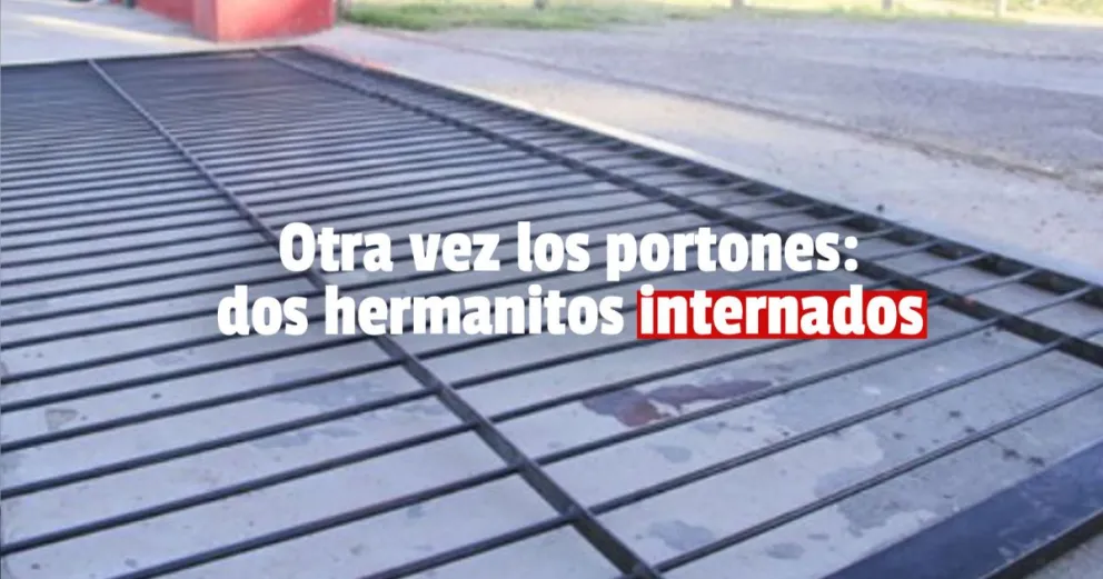 Un portón cayó sobre dos niños que debieron ser hospitalizados