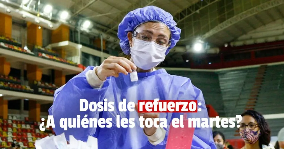 Personal de salud del ámbito privado podrá recibir la dosis de refuerzo  desde el martes 23