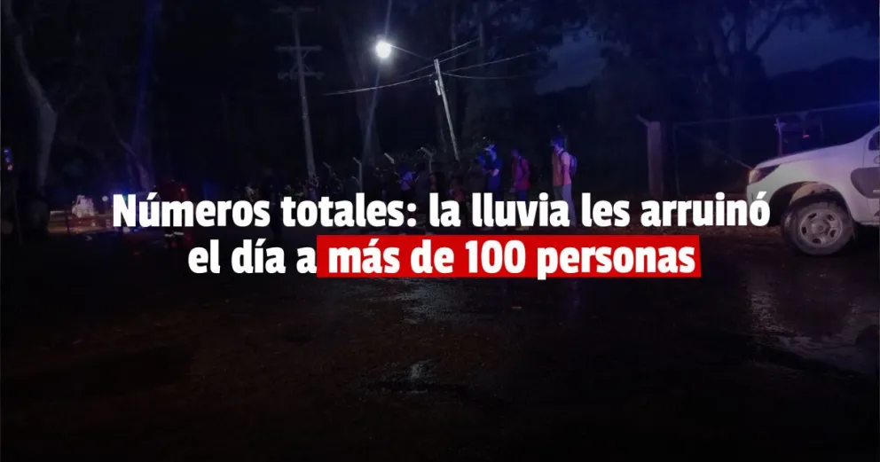 La Policía asistió a más de 100 personas varadas por la lluvia 