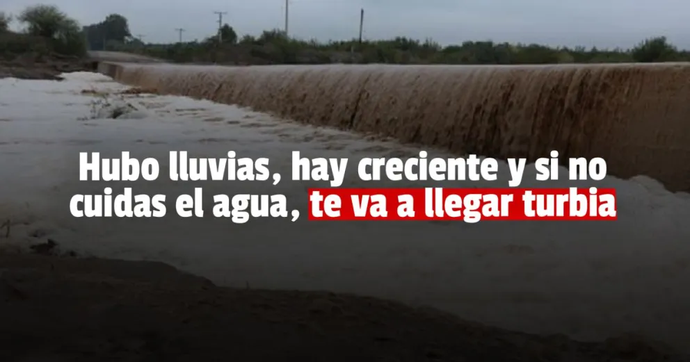 Piden usar el agua solo para necesidades esenciales durante la creciente 