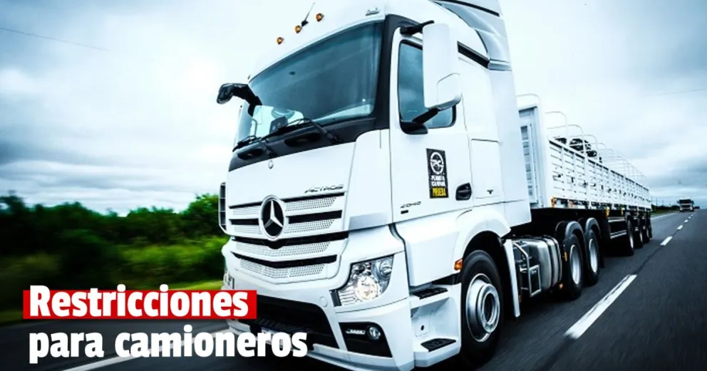 Para Año Nuevo habrá restricciones en la circulación de camiones en Rutas Nacionales