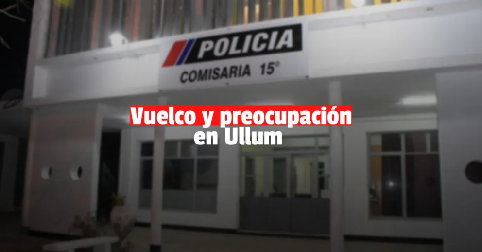 Ullum: una joven de 23 años volcó y terminó hospitalizada
