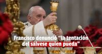 El papa Francisco brindó su último mensaje del año 