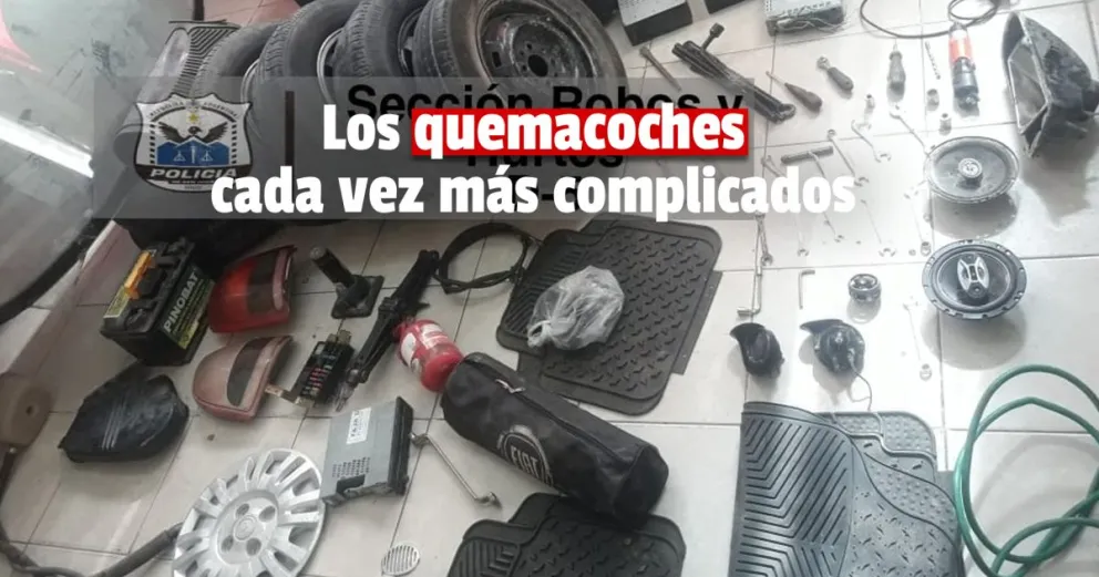 Realizaron dos allanamientos en busca de la banda de los “quemacoches” 