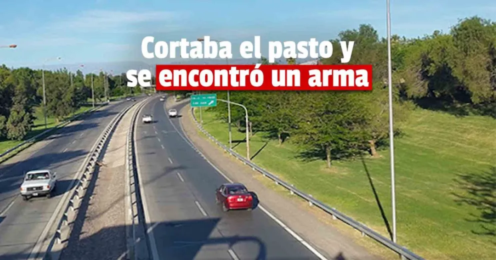 Un operario de riego encontró un arma en plena Circunvalación 