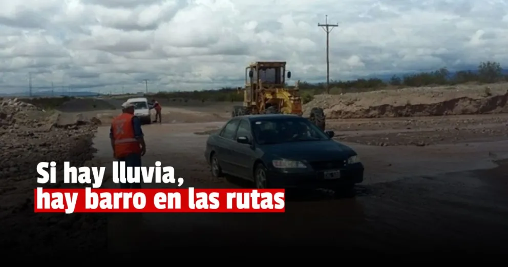 Por lluvias en casi toda la provincia, piden máxima precaución en las rutas