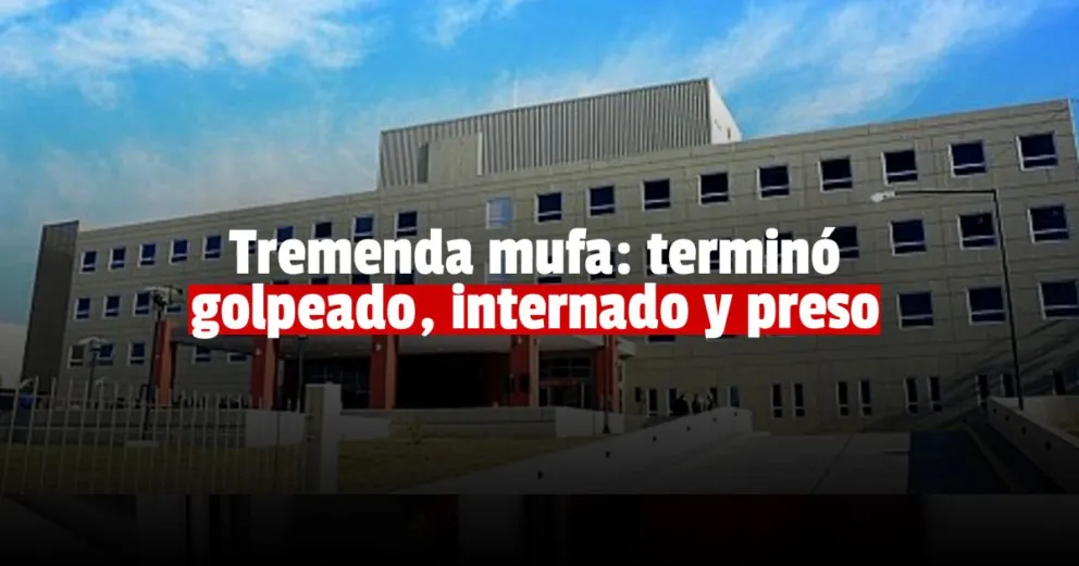 Le pegaron un fierrazo en la cabeza y lo mandaron al hospital 