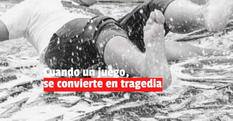 Tragedia: jugaba a la lona enjabonada y murió