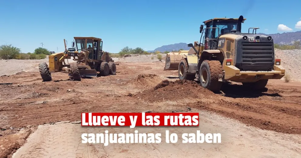 Así quedaron las rutas en San Juan tras las intensas lluvias de esta madrugada