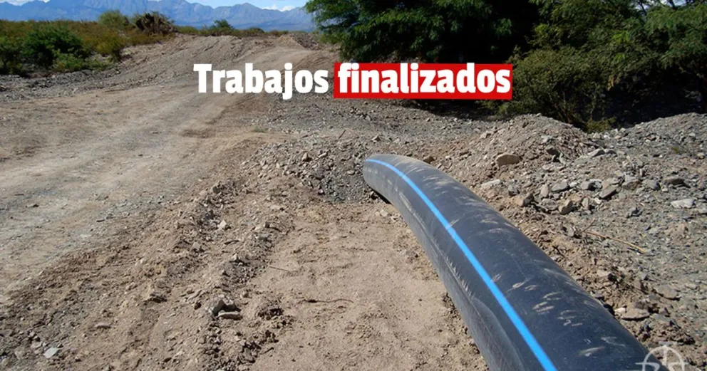 Terminaron las obras de reparación del acueducto en Jáchal
