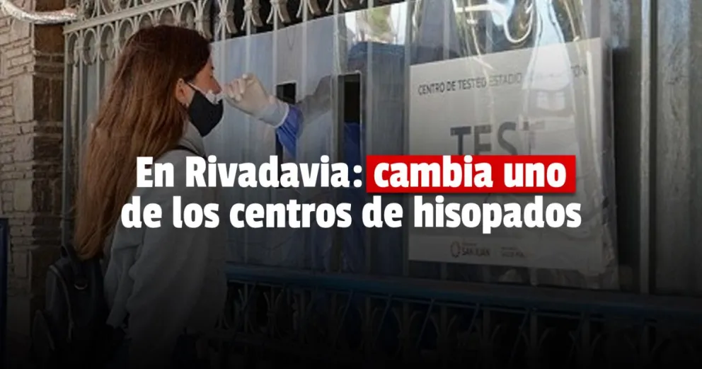 Cambiaron de lugar uno de los centros de testeos de Rivadavia