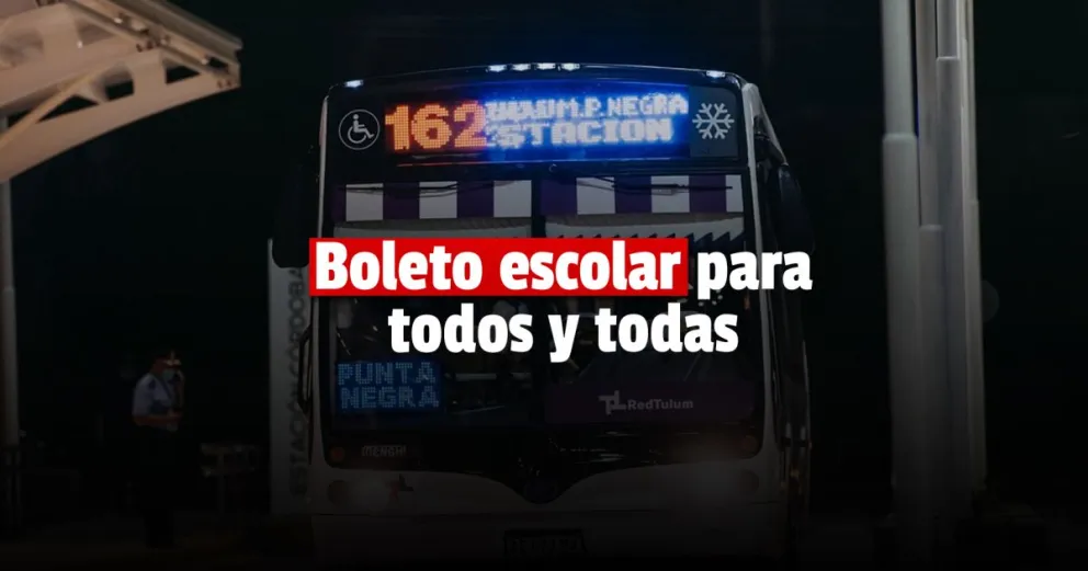 Implementaron el boleto escolar para estudiantes de Nivel Superior