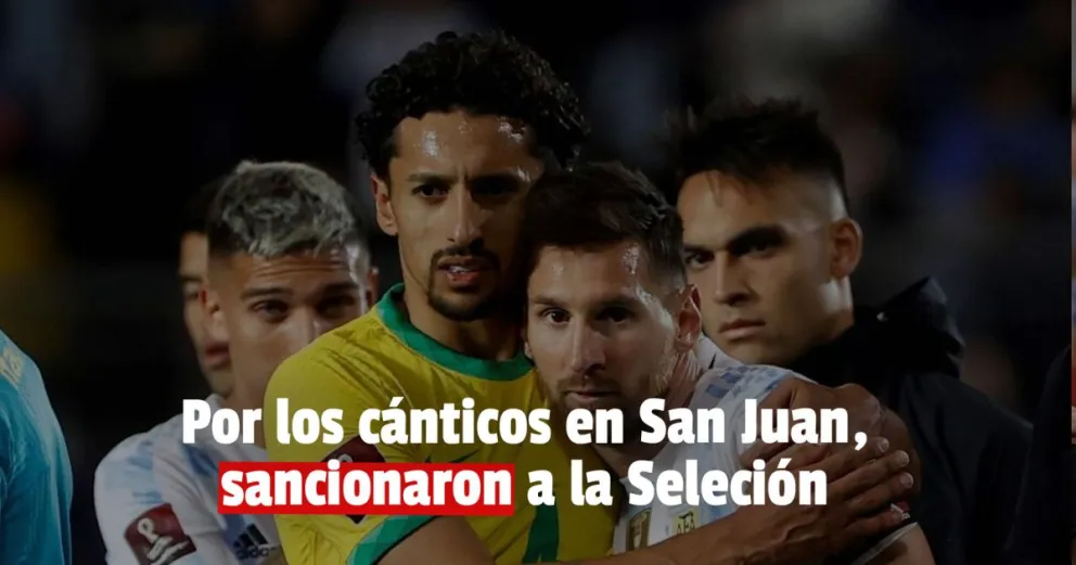 La FIFA sancionó a la Selección Argentina por un hecho ocurrido en San Juan 