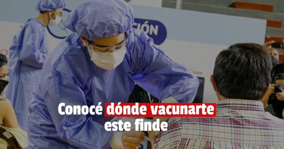 Este fin de semana continuará la vacunación contra el Covid-19