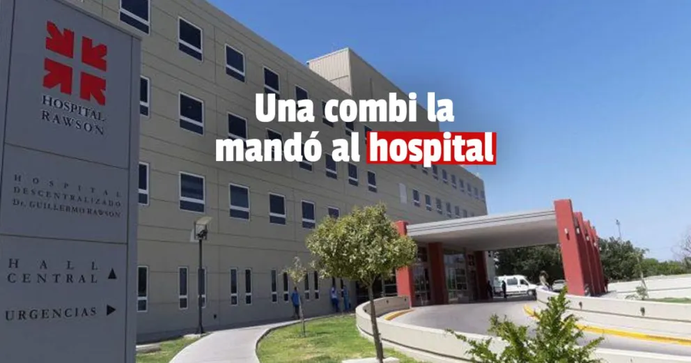Una combi atropelló a una mujer y la mandó al hospital