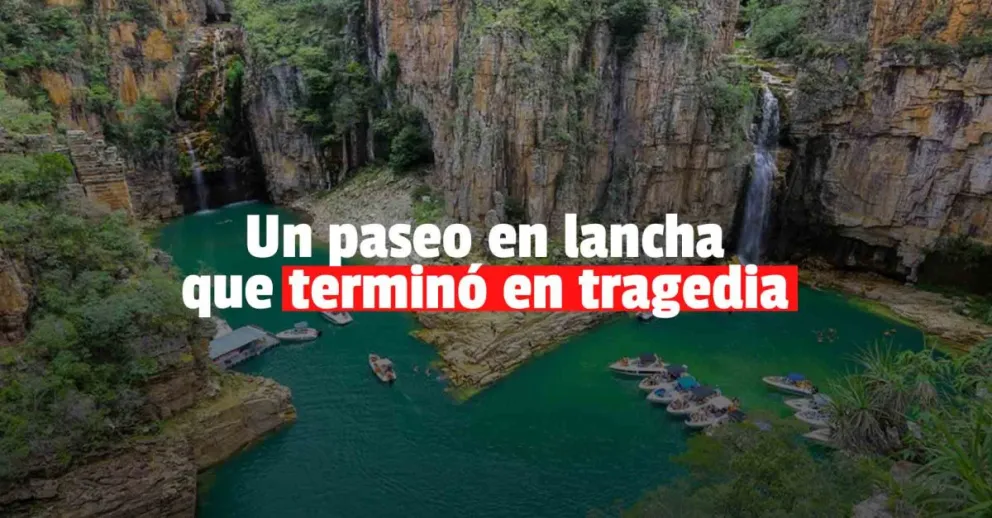 Un acantilado se derrumbó y aplastó tres lanchas de turistas 