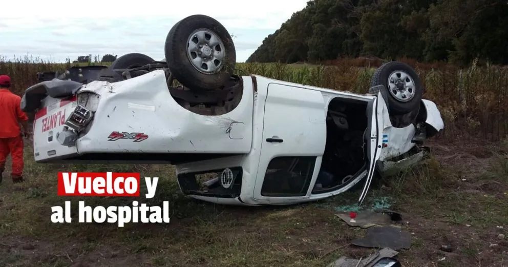 Vuelco en Caucete dejó a dos personas internadas