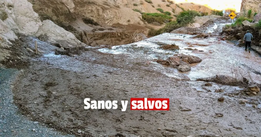 Casi un día después, lograron evacuar a los turistas varados en el Parque El Leoncito