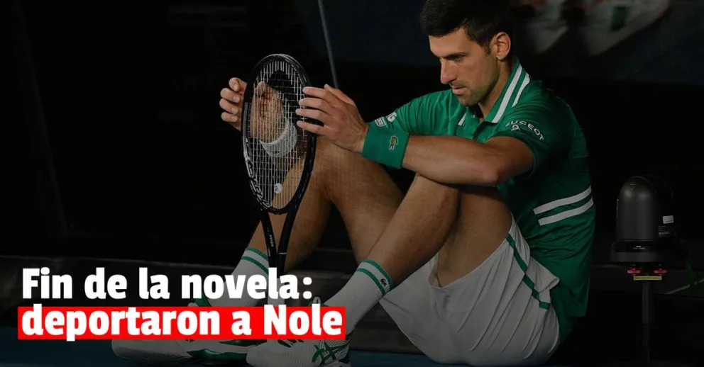 Novak Djokovic fue deportado de Australia y no podrá volver por tres años