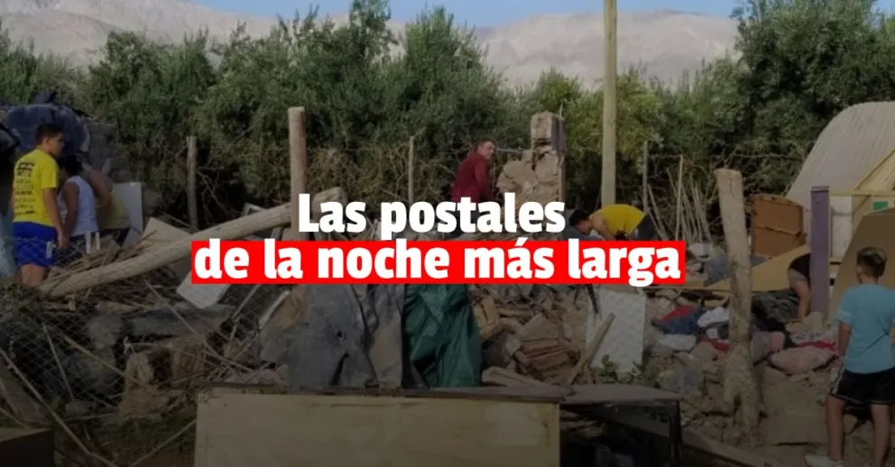 Las postales que dejaba el terremoto hace un año