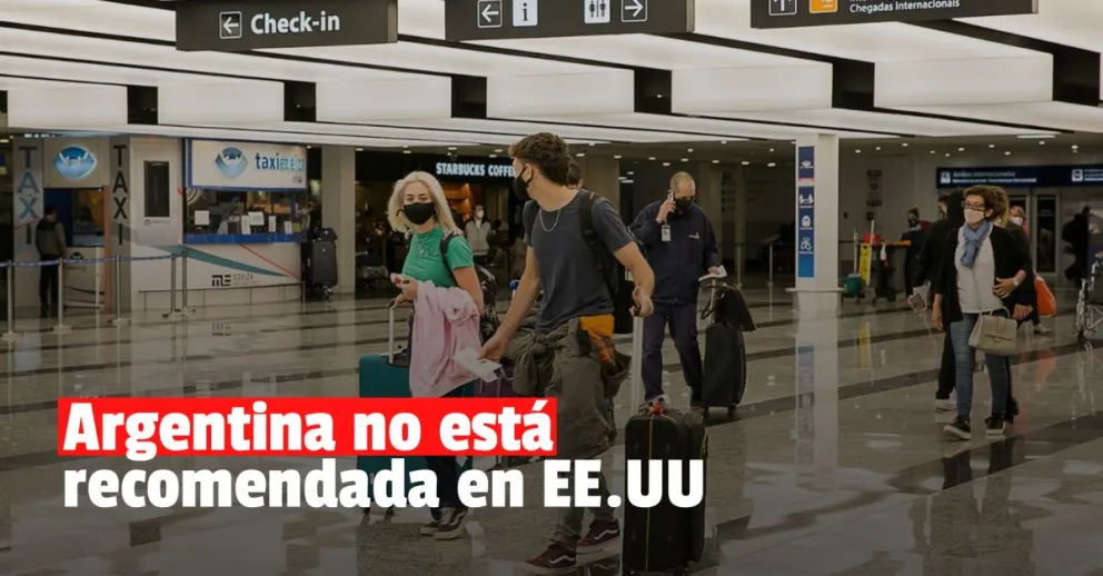 Estados Unidos recomendó no viajar a Argentina por los casos de Covid-19