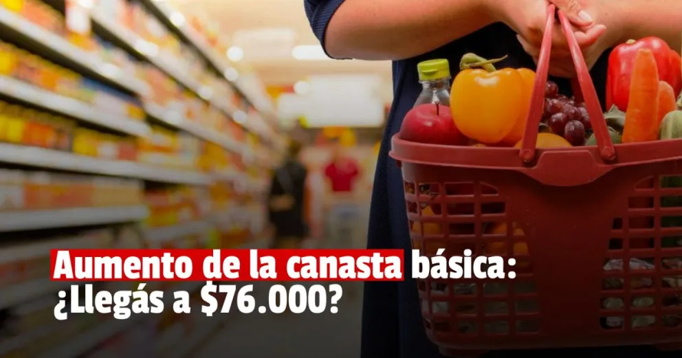 La canasta básica subió un 40% en el 2021 y una familia necesitó más de $76.000 para no ser pobre