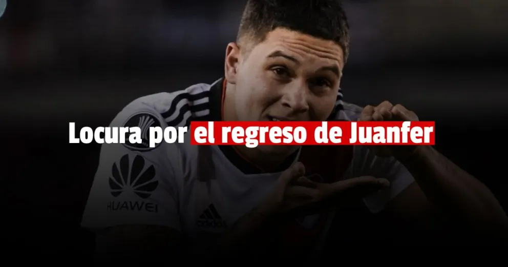 Juanfer llegó a Argentina y ya se hizo la revisión médica para volver a River