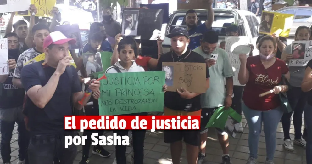 Familiares de Sasha Flores reclamaron justicia en Tribunales  